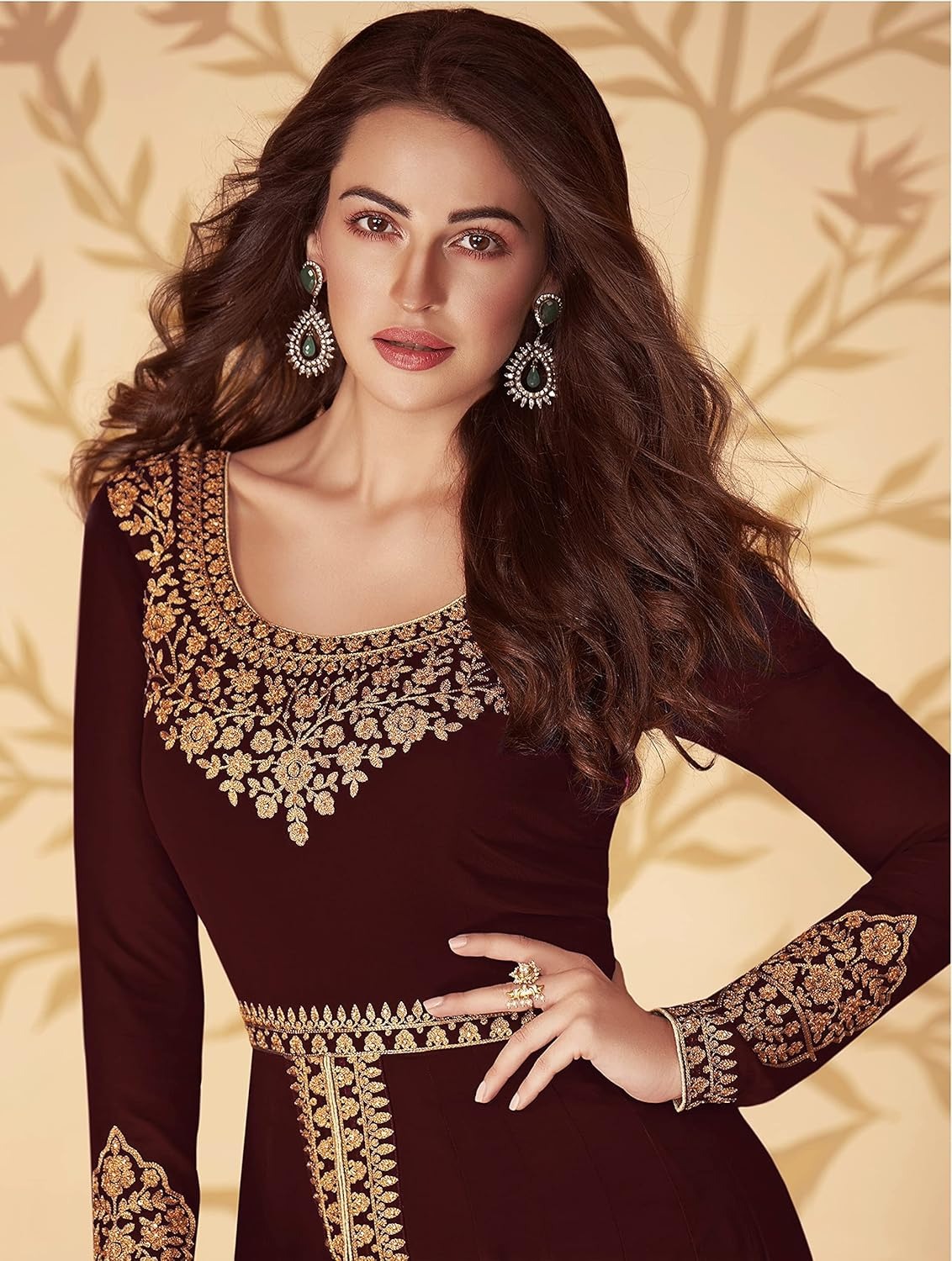 divine international trading co women's faux georgette semi stitched top with santoon fabric bottom and faux georgette dupatta embroidered front slit anarkali dress divine international trading co women's faux georgette semi stitched top with santoon fabric bottom and faux georgette dupatta embroidered front slit anarkali dress